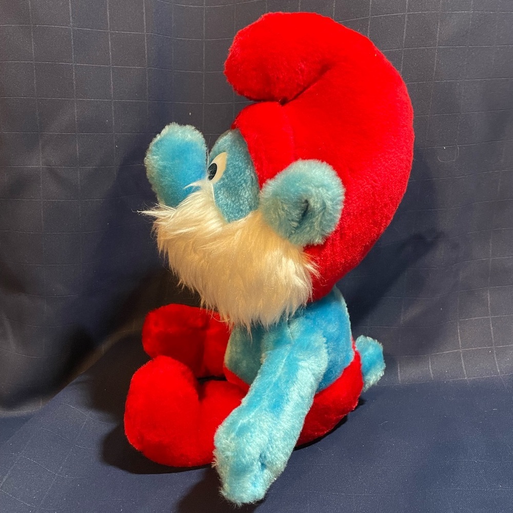 VTG 1979 Wallace Berrie & Co. Peyo ‘Papa Smurf’ plush 11” tall - Picture 5 of 10